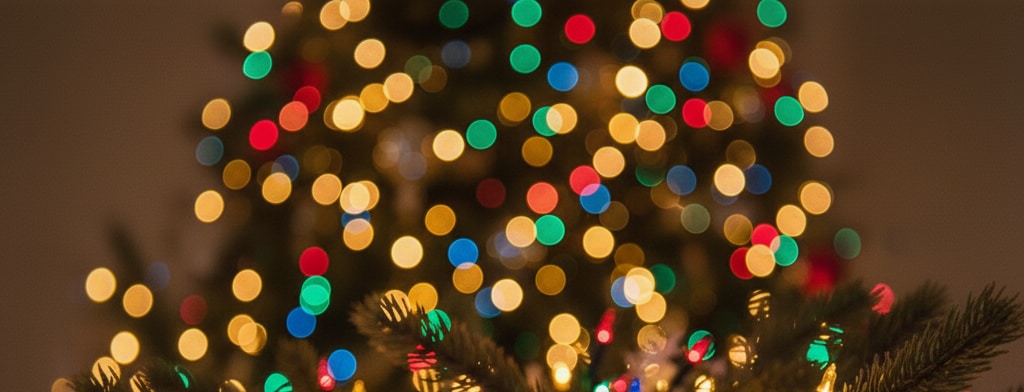 bokeh christmas lights Lancaster