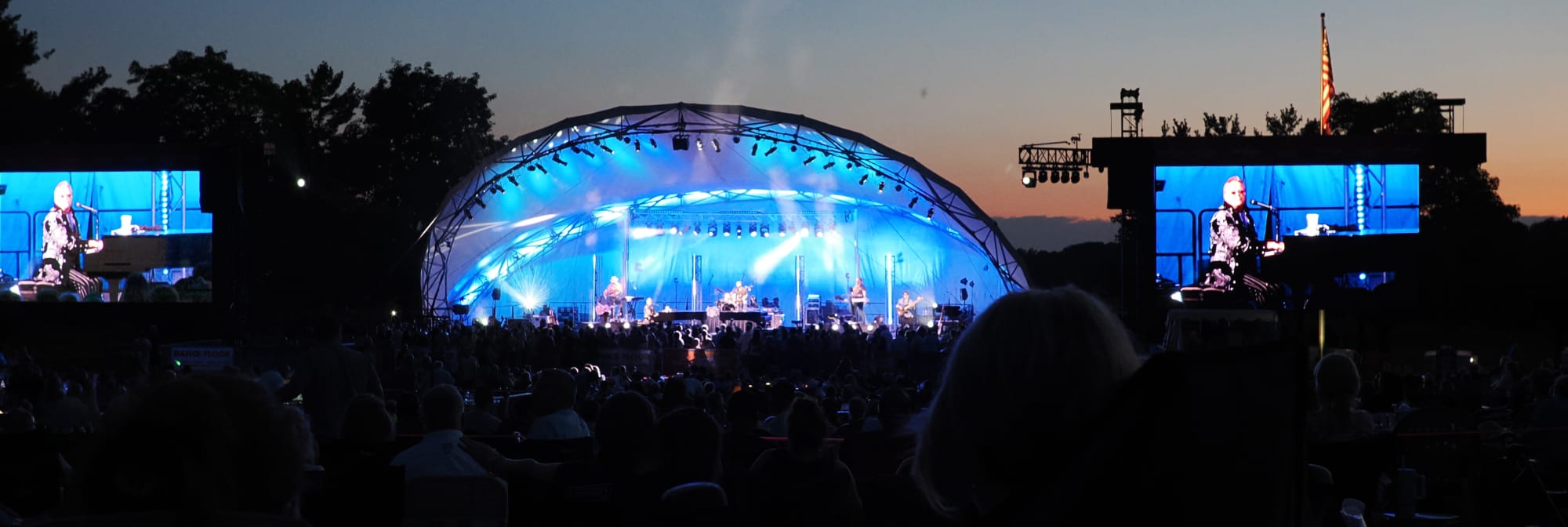 outdoor concert venue at sunset Lancaster